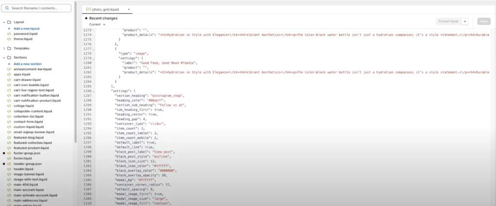 Add Instagram Feed to Shopify Using Custom Code 3